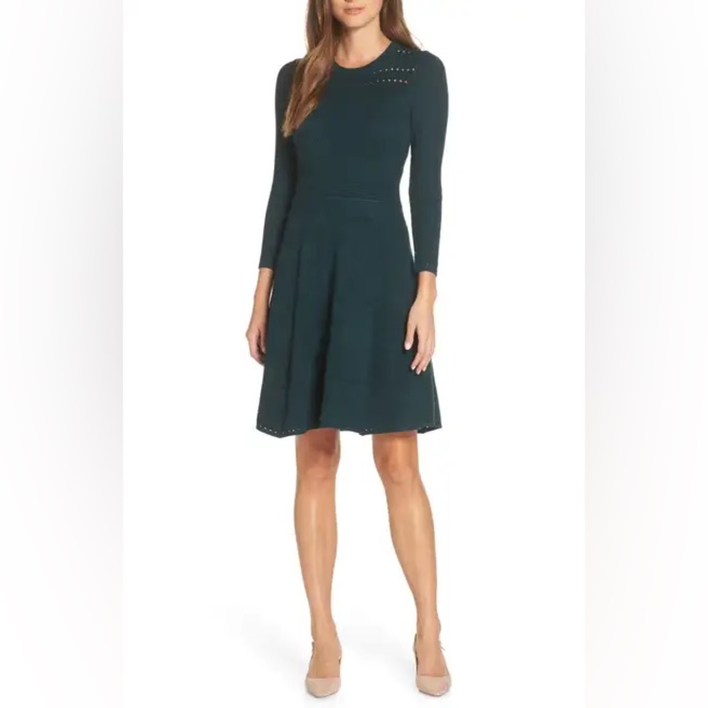 Eliza J Fit & Flare Sweater Dress